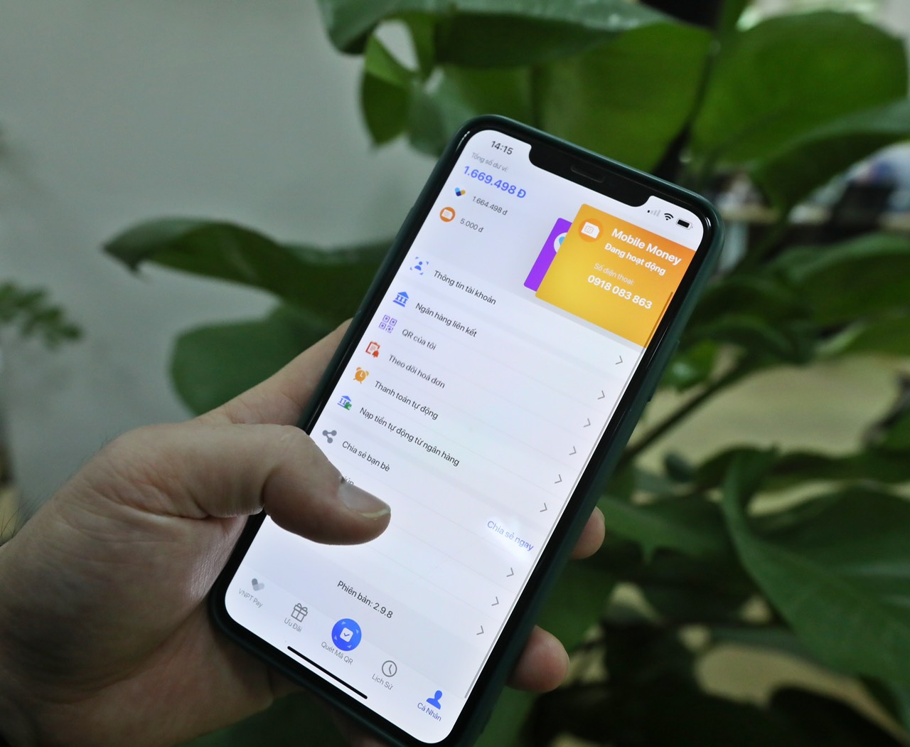 Hướng dẫn đăng ký VNPT Mobile Money qua ứng dụng VNPT Pay